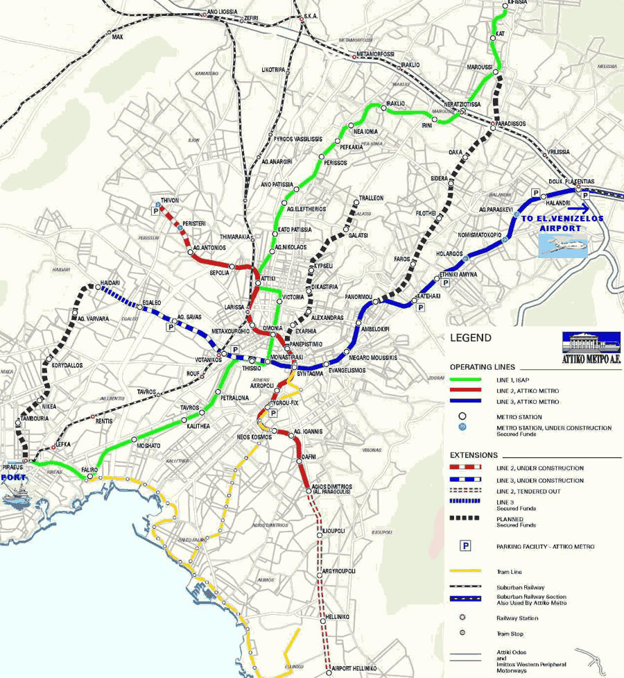 athens metro plan