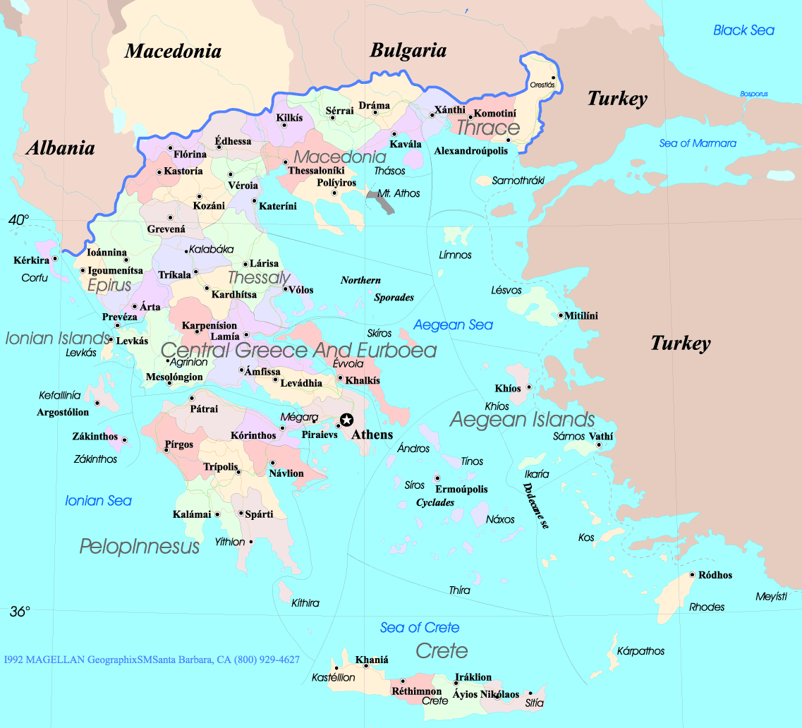 carte grece