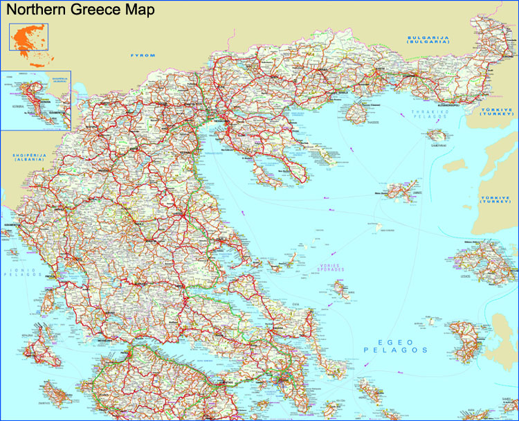 nordern grece carte