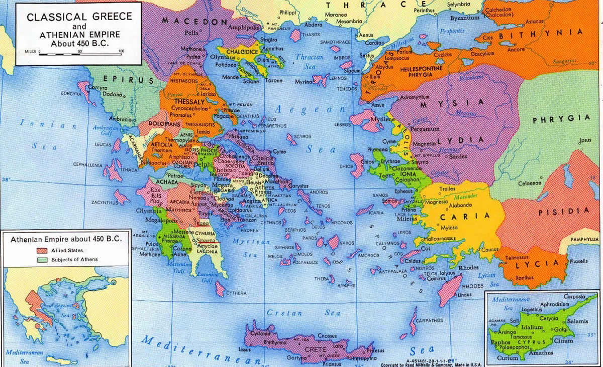 temps anciens carte grece