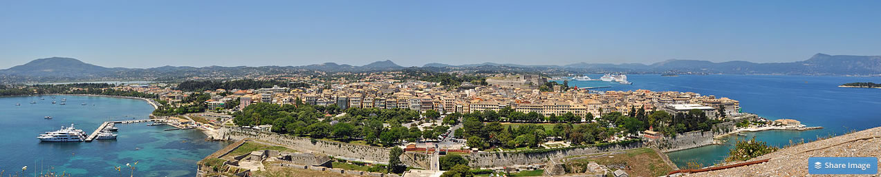 vieux forteresse corfu grece