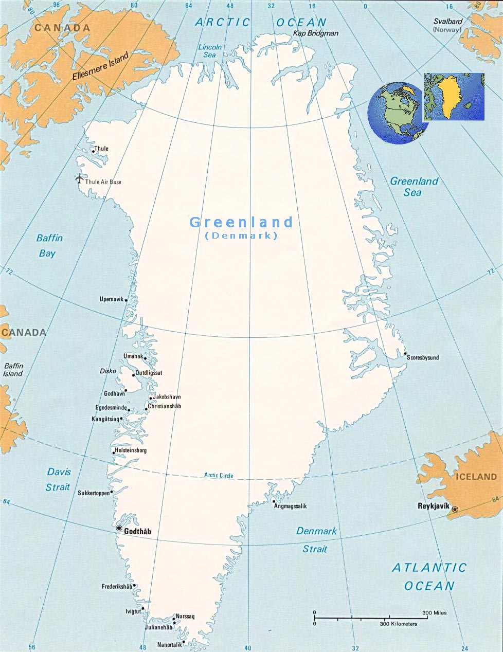 Groenland carte