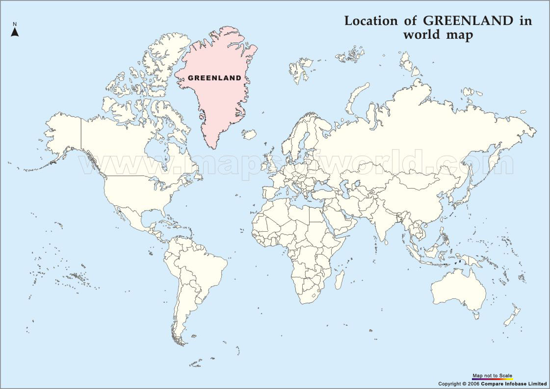 Groenland carte monde