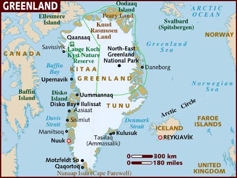 carte du Groenland