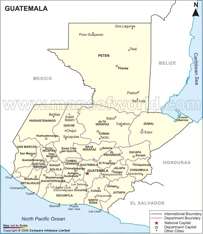 guatemala regions carte