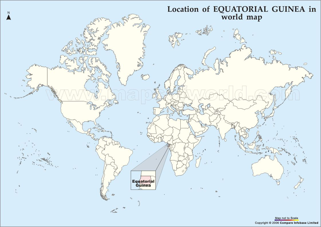 Guinee Equatoriale carte monde