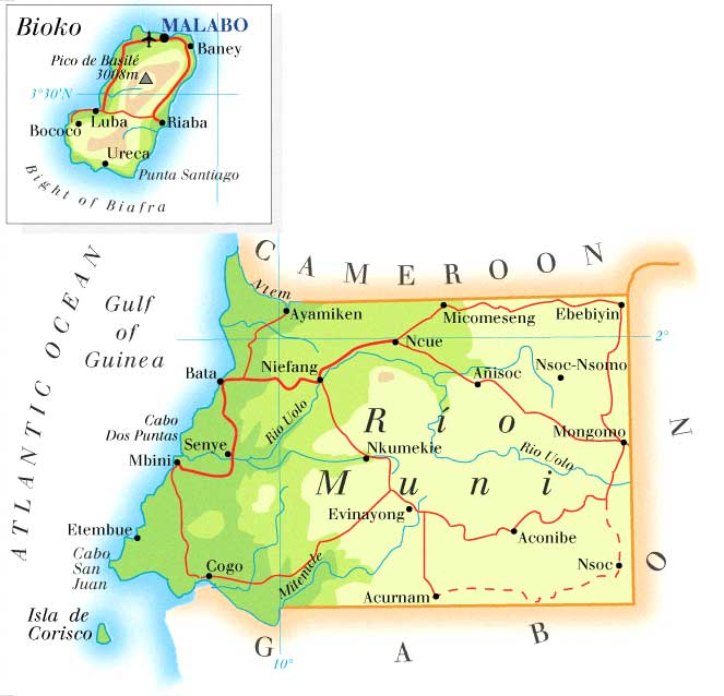 cartes Guinee Equatoriale