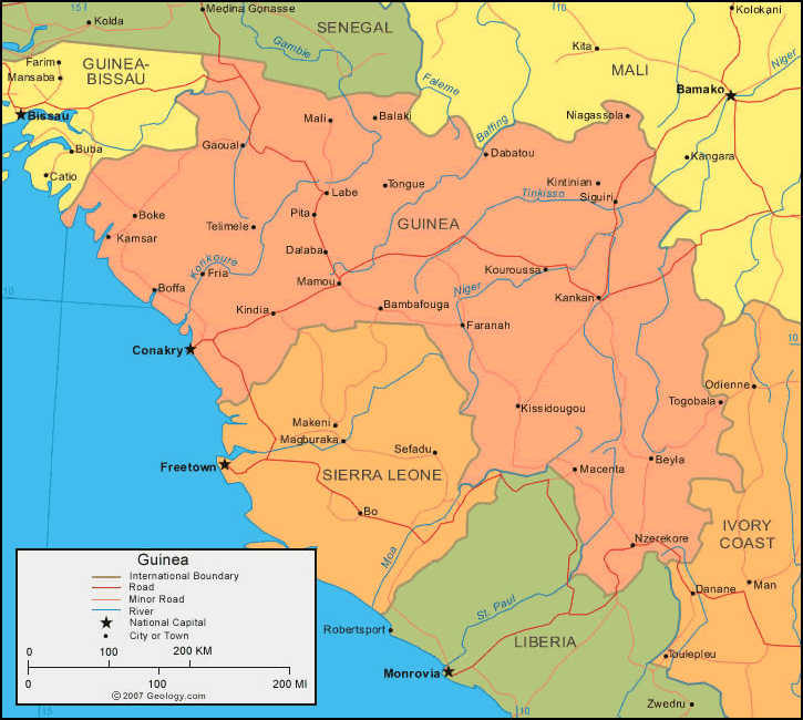 carte du guinee