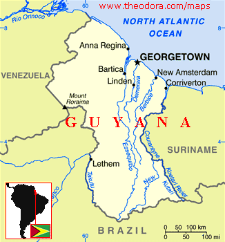 guyana carte