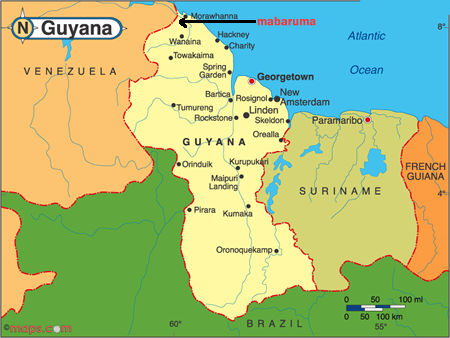 guyana cartes