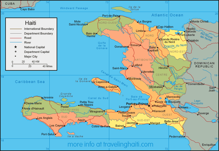 carte du Haiti