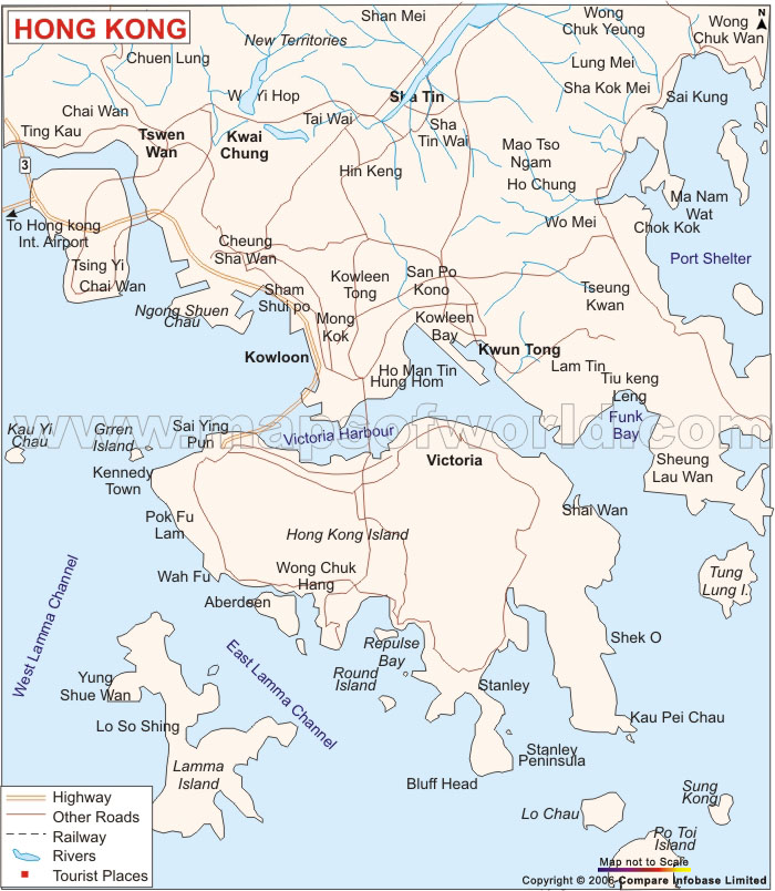 hongkong ville carte