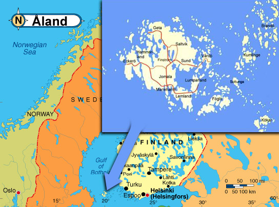 carte du Iles Aland