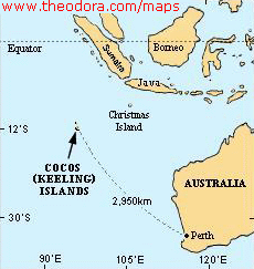 Iles Cocos carte