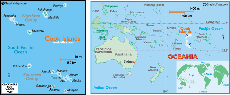 carte du iles cook