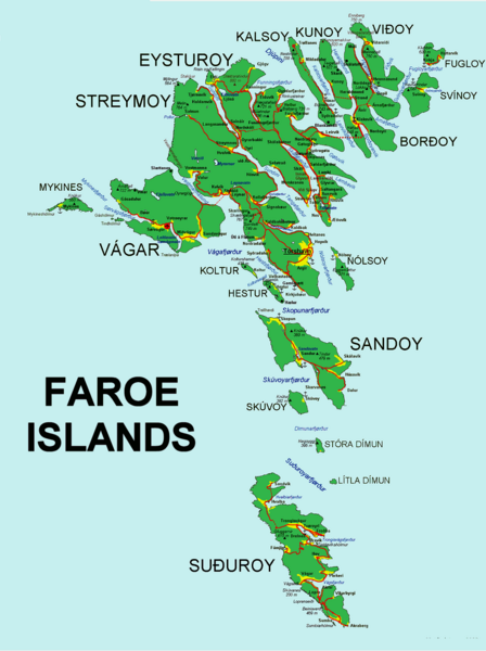 iles feroe carte