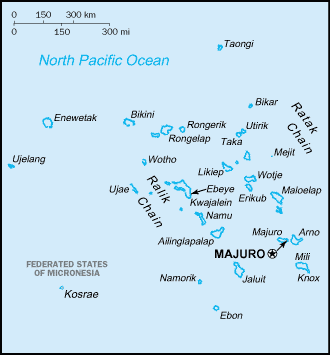 iles marshall carte majuro