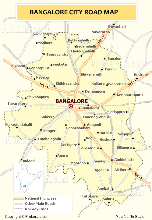 bangalore itineraire plan
