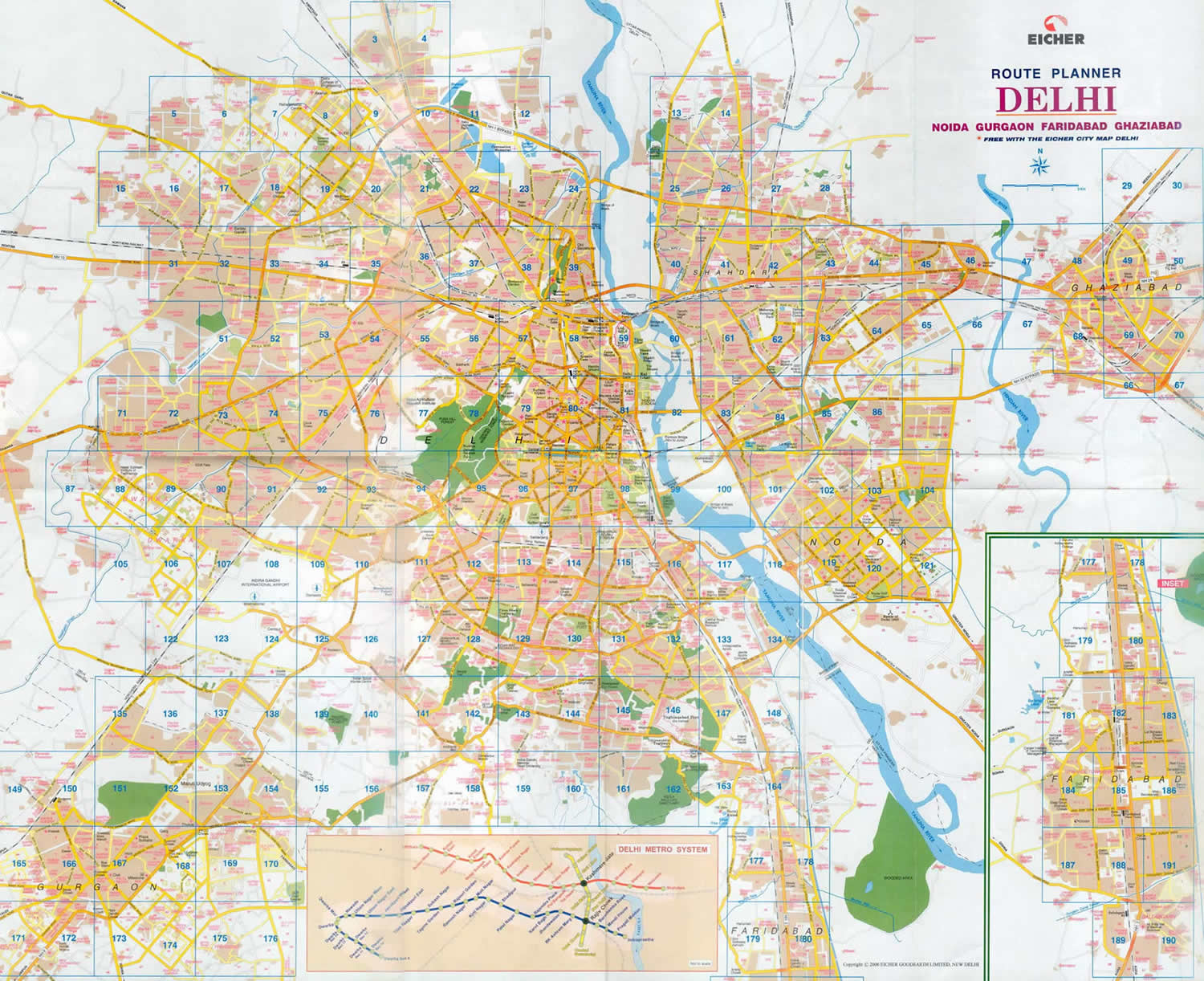 itineraire plan de delhi