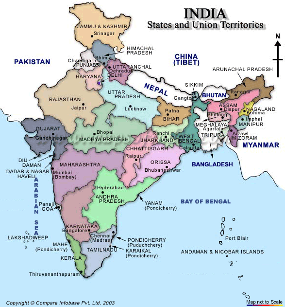 inde politique carte