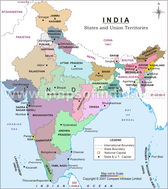 inde politique carte