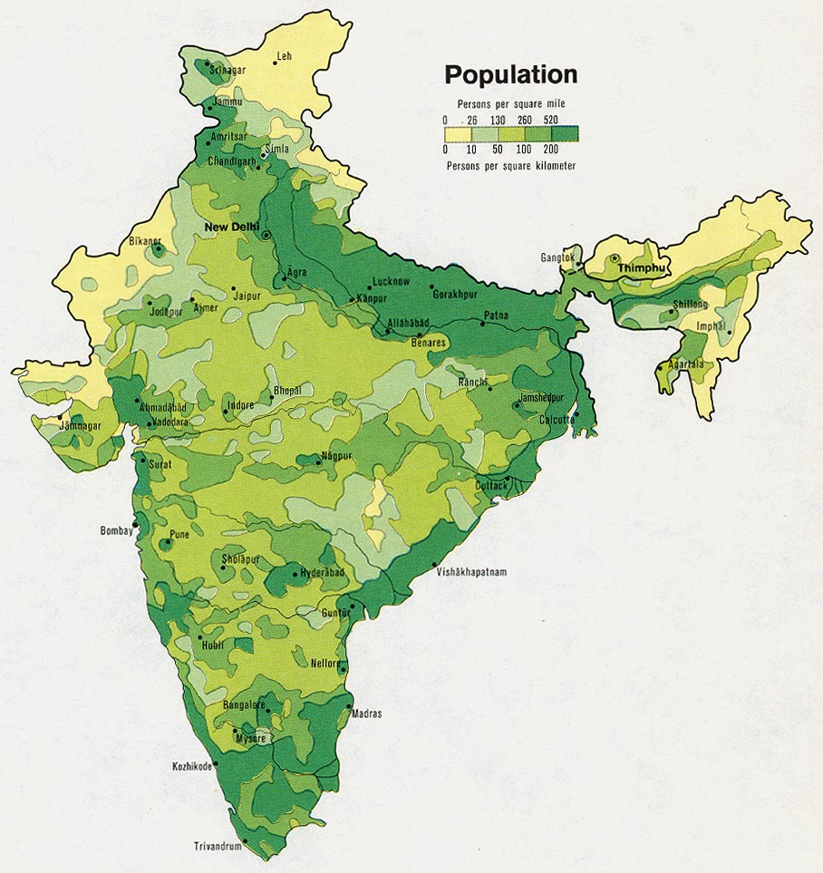 inde population carte