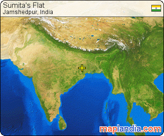 Jamshedpur inde satellite image