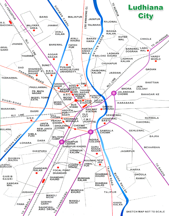 Ludhiana ville plan