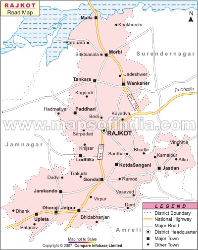 Rajkot itineraire plan