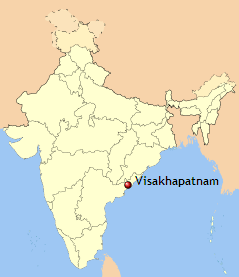 Vishakhapatnam location plan inde