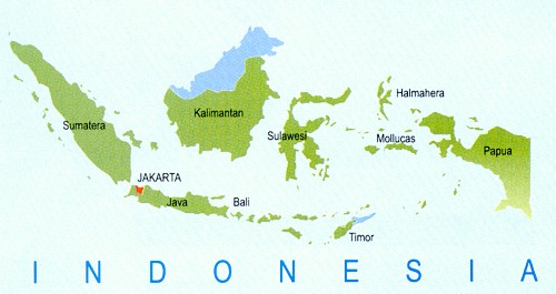 Iles indonesie carte