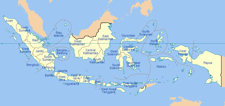 carte du indonesies Iles