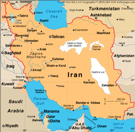 carte iran