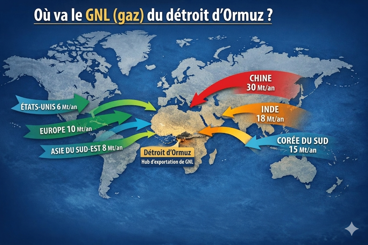 Où va le GNL du détroit d'Ormuz