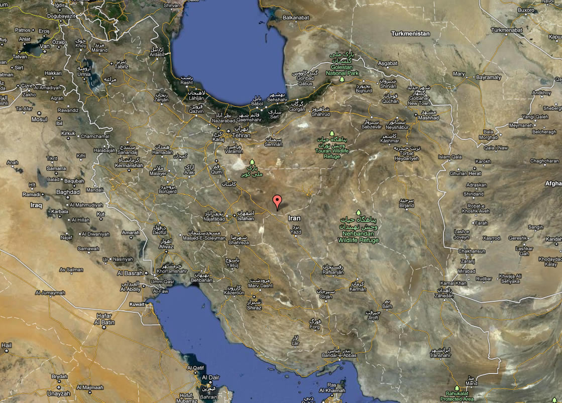 satellite image du iran