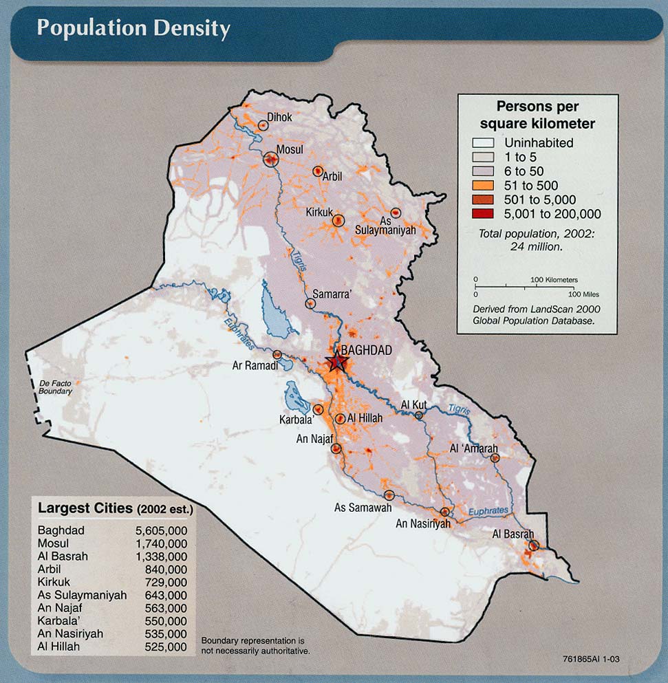 iraq population plan baghdad