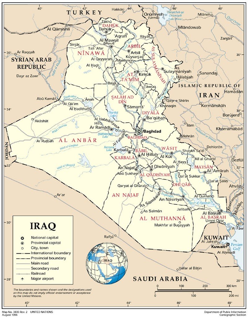 iraq carte 1996
