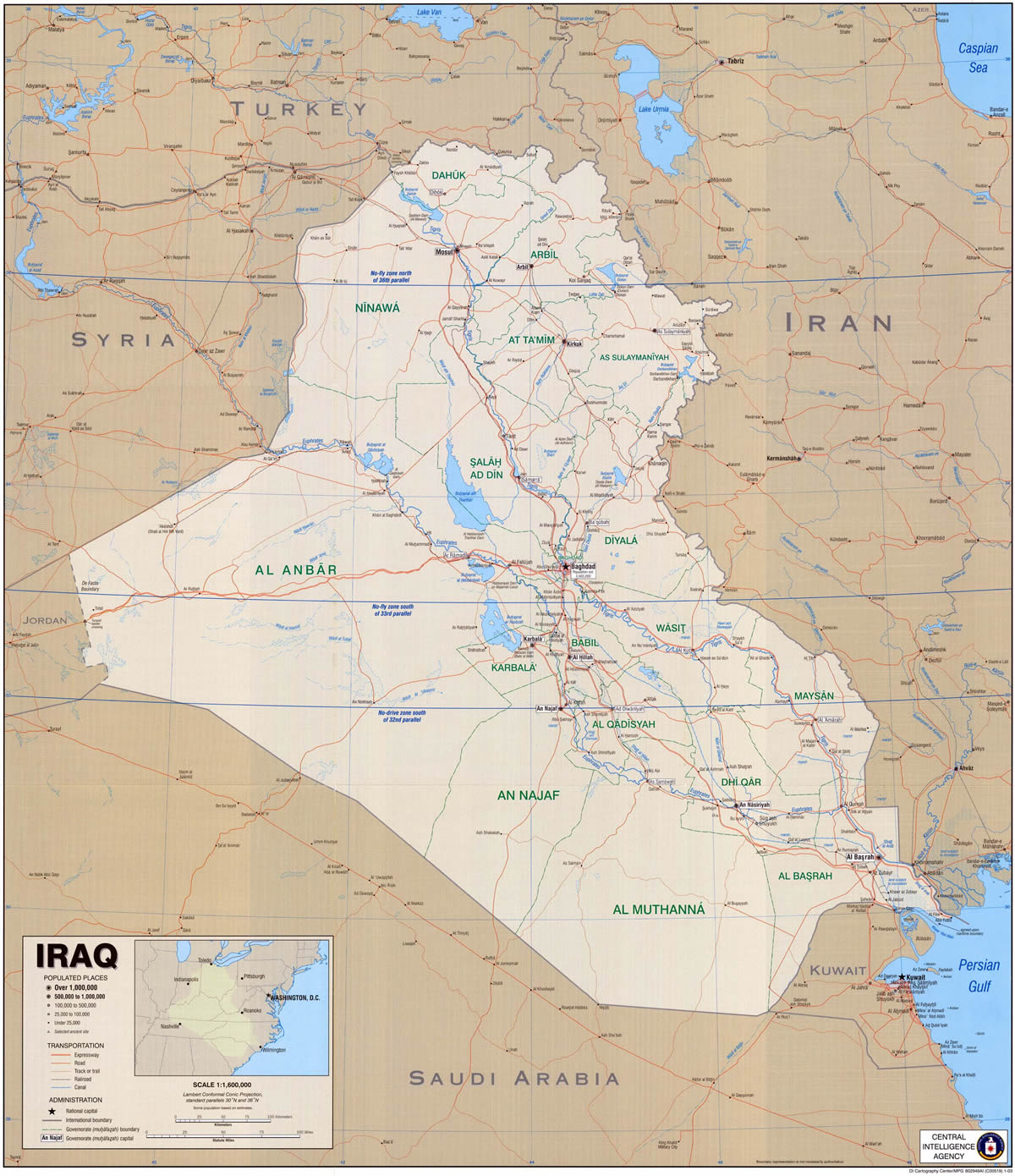 iraq cia carte