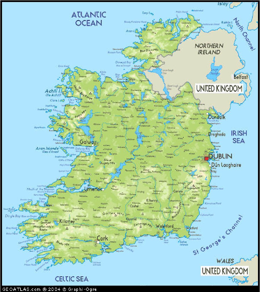 carte du Irlande