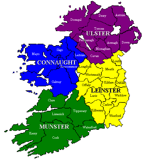 Irlande comte plan Dublin