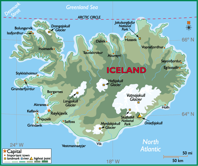 islande carte