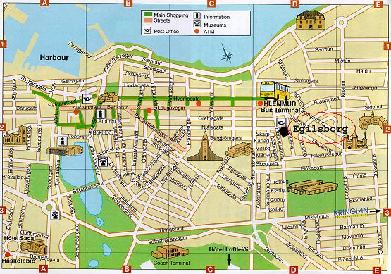 Reykjavik street plan