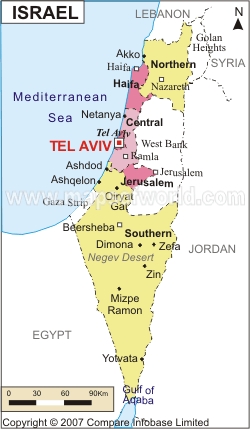 carte du israel