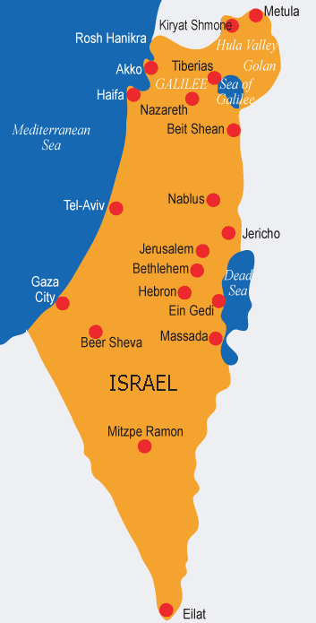 carte israel