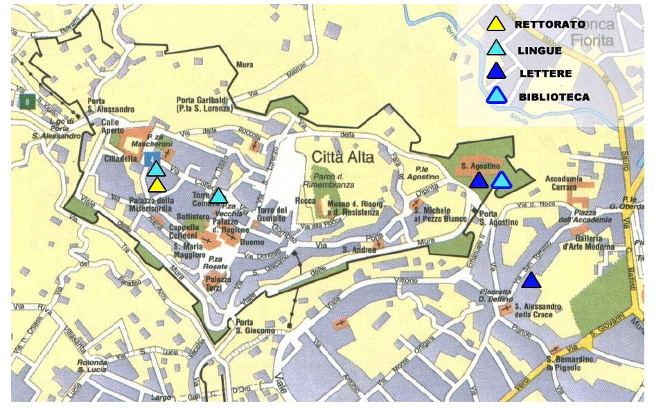 tourist map bergamo