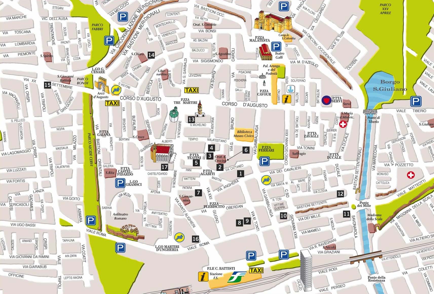 Bologna centre plan