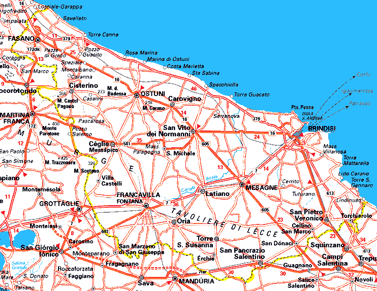 Brindisi zone plan