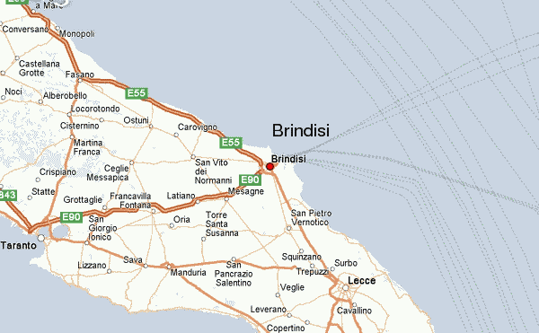 Brindisi Carte Et Image Satellite