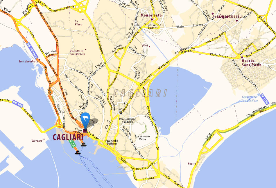 Cagliari ville plan