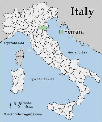 italie plan Ferrara
